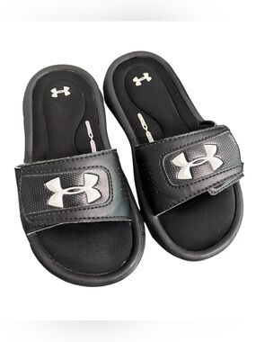Under Armour Kids 4D Foam Adjustable Slides – Size 11K